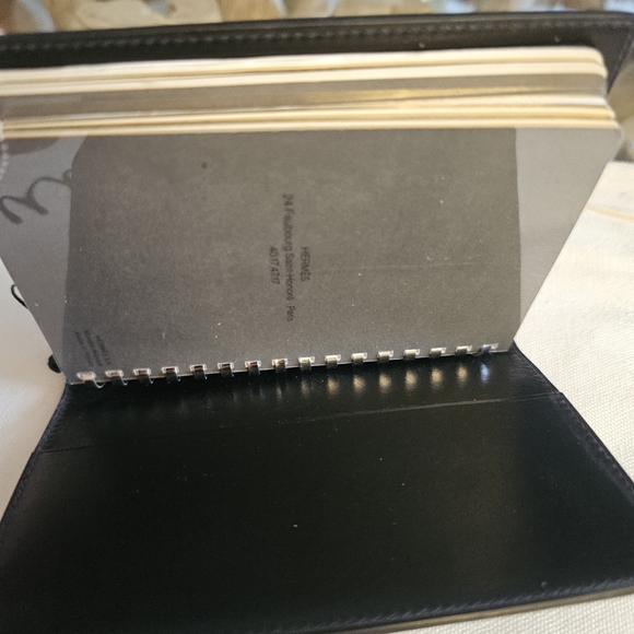 Hermes Handbags - Hermès Black Spiral Notebook with White Logo